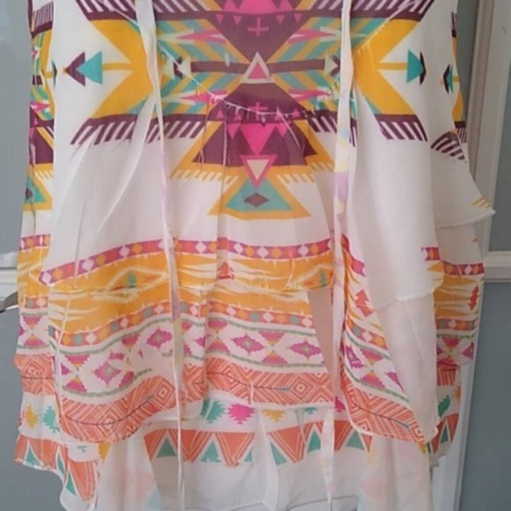 NWOT Oatt USA Layered Tiered Tank Top - Picture 9 of 13
